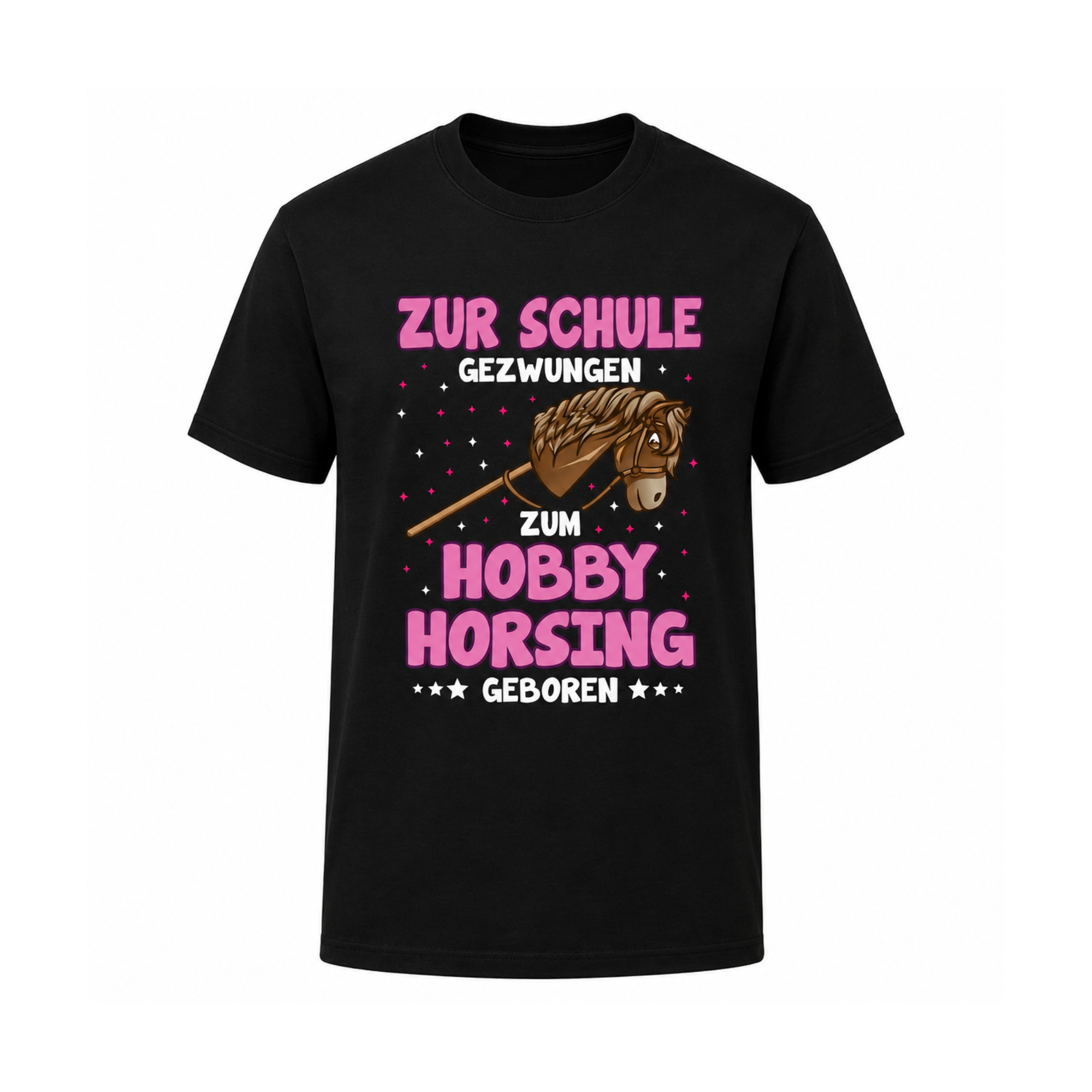 Zur Schule gezwungen – Zum Hobby Horsing geboren | Lustiges Malle & Party Shirt
