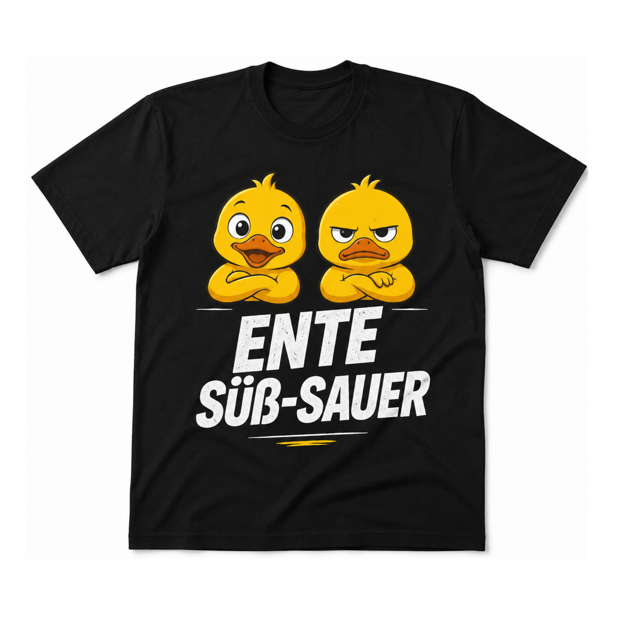 ENTE SÜß-SAUER | Lustiges Wortspiel T-Shirt mit Enten-Motiv