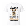 Lama T-Shirt – Lächle, du kannst sie nicht alle anspucken | Lustiges Fun-Shirt